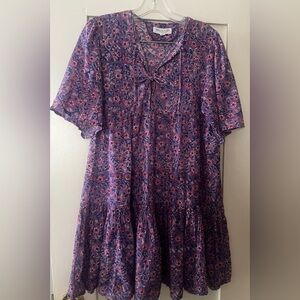 Emerson Fry Isla Dress in Violet Wildflower size XS/SM